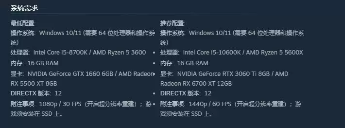 《影之刃零》PC配置要求公布 最低1660 1080p30帧!_wishdown.com 《影之刃零》PC配置要求公布 最低1660 1080p30帧!_wishdown.com