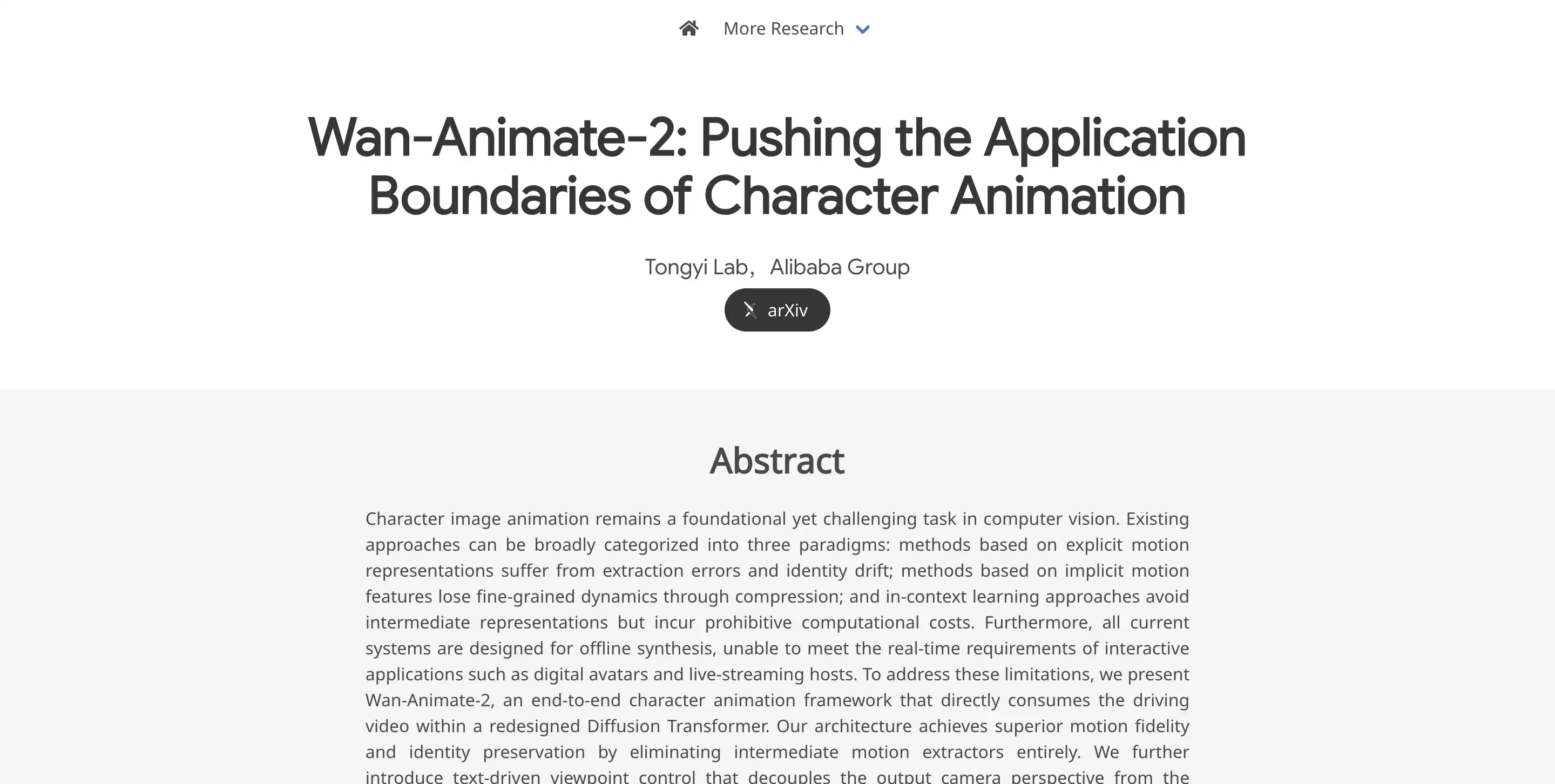 Wan-Animate-2�������Ŷӿ�Դ��һ����ɫ����ģ�ͽ���