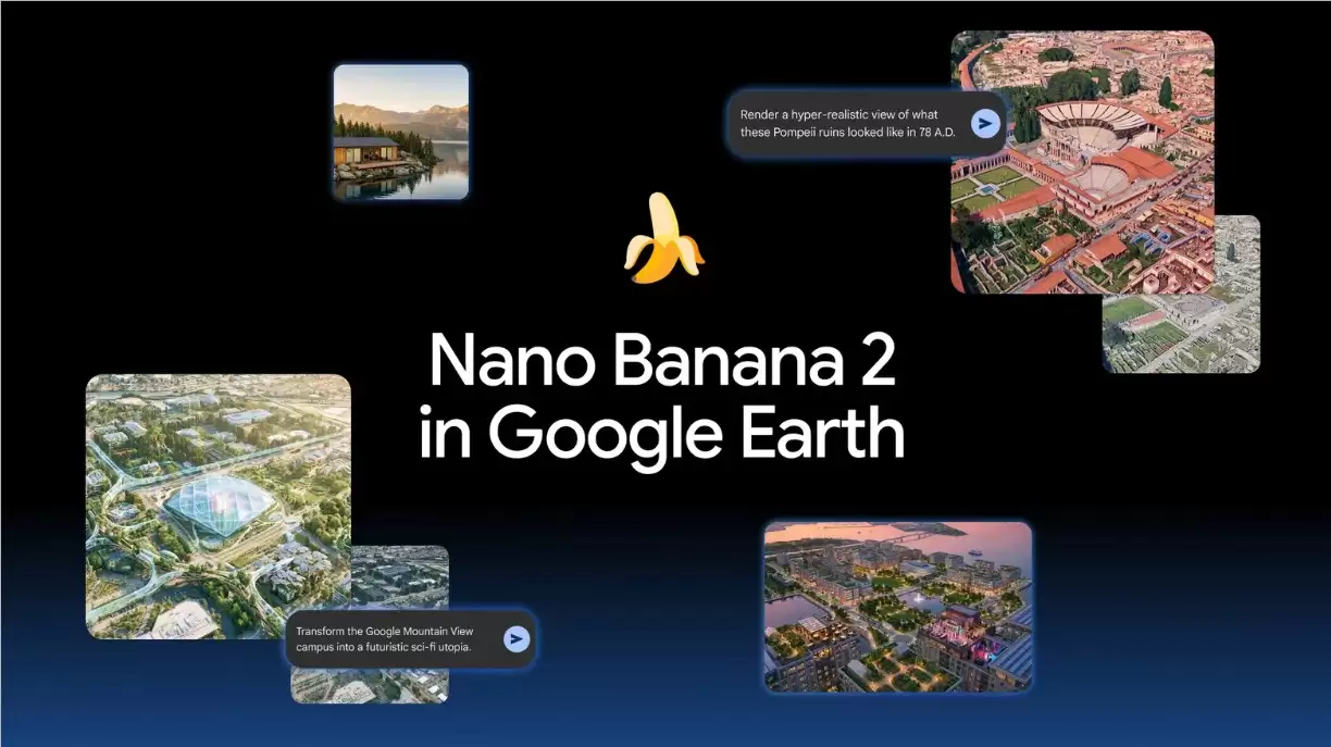 Google Earth����Nano Banana 2ͼ�����ɹ���һ������AI��������ʷ��ò