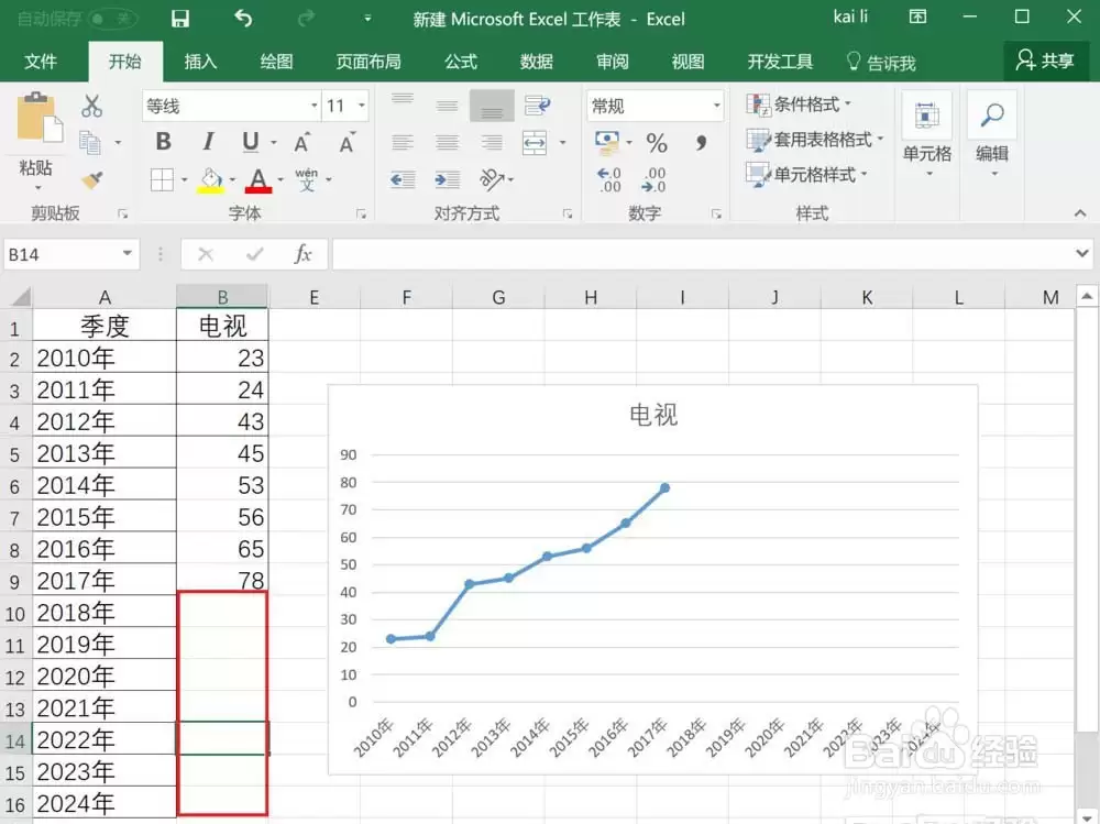 Excel2016����������������ͼ����Ԥ�����ݵķ���