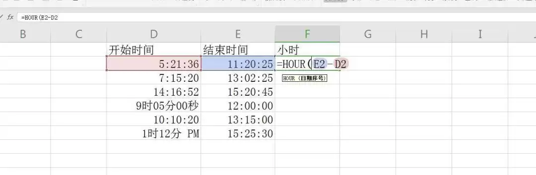 Excel计算时间差的方法与公式教程_wishdown.com Excel计算时间差的方法与公式教程_wishdown.com
