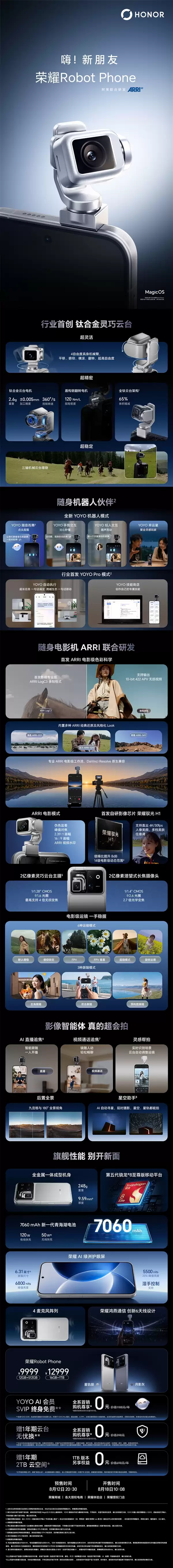 荣耀Robot Phone一图读懂:首款机器人手机9999元起_wishdown.com 一图读懂荣耀Robot Phone:第一台机器人手机 9999元起