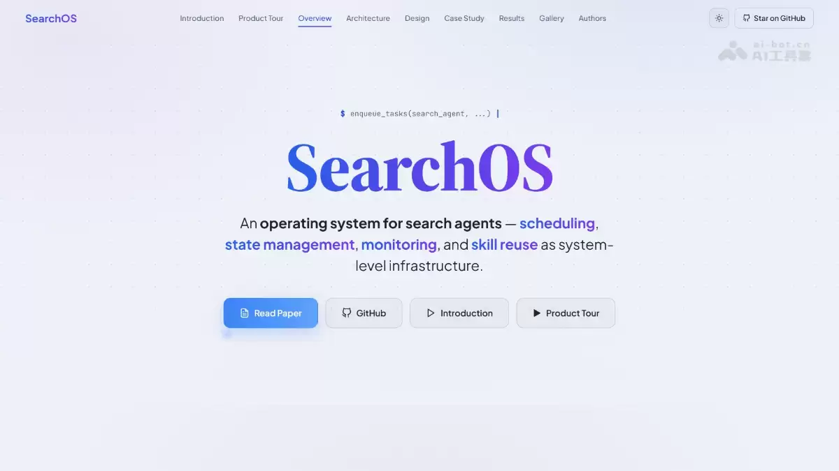 SearchOS������������Э����ܿ�Դ������Ӧ�ý���