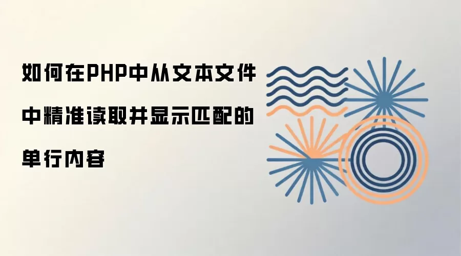 PHP��δ��ı��ļ���׼��ȡ����ʾƥ��������