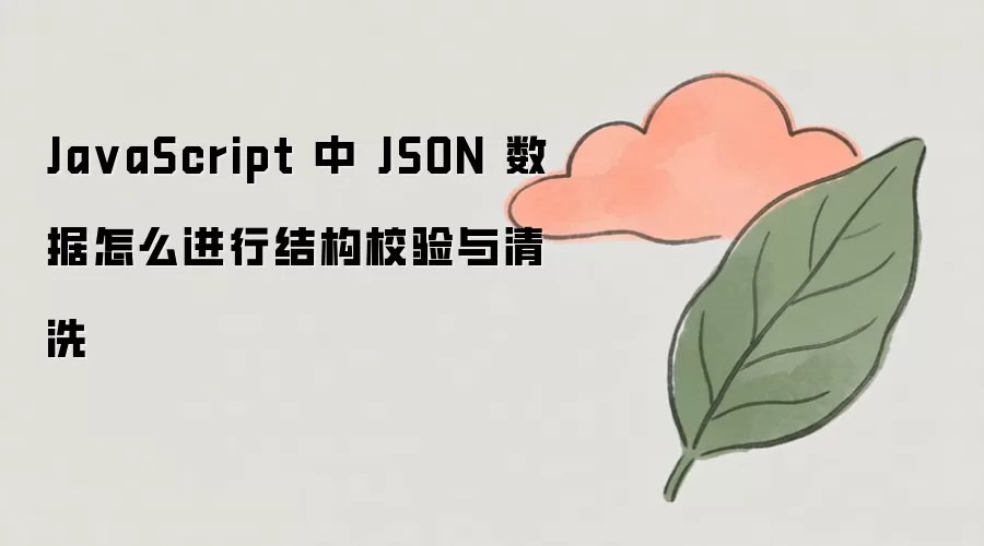 JavaScript中JSON数据结构校验与清洗方法_wishdown.com Ja vaScript 中 JSON 数据怎么进行结构校验与清洗