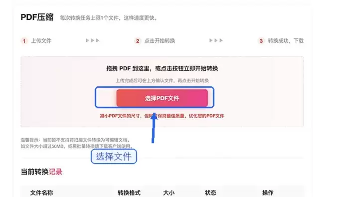 PDF文件太大怎么压缩?免费压缩方法有哪些_wishdown.com 上传需要压缩的PDF文件
