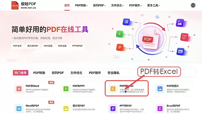 图片表格提取到Excel的方法:表格识别与数据检查教程_wishdown.com 极轻PDF首页PDF转Excel入口