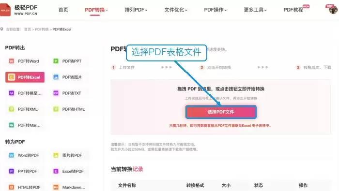 图片表格转换Excel的方法及转换后数据核对技巧_wishdown.com 上传需要转Excel的PDF文件