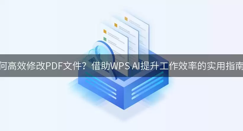 ��θ�Ч�޸�PDF�ļ�����WPS AI�����칫Ч��ָ��