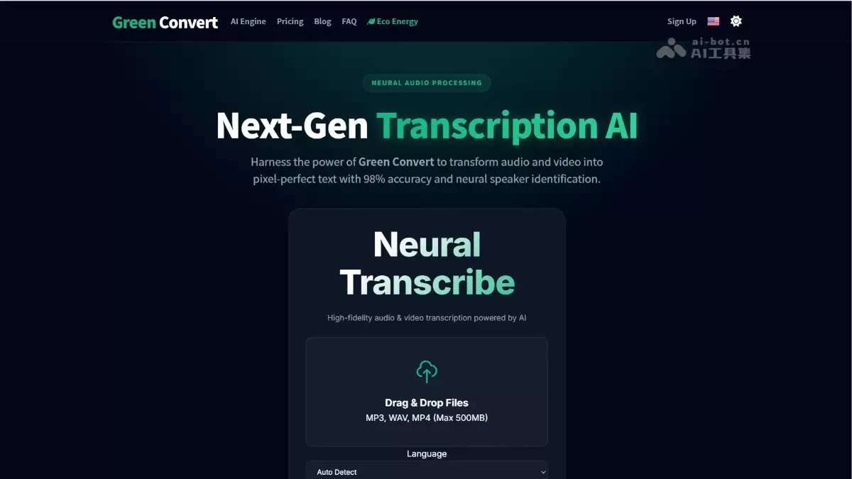 GreenConvert AI����Ƶת¼ƽ̨˫����ת¼���ܽ���