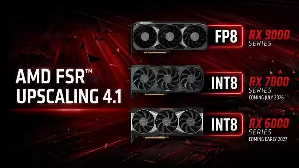 AMD FSR 4.1支持RX 7000/6000系列:7月首发,老卡明年适配_wishdown.com AMD FSR 4.1支持老显卡的最终效果预览
