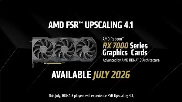AMD FSR 4.1支持RX 7000/6000系列:7月首发,老卡明年适配_wishdown.com 确认显卡型号